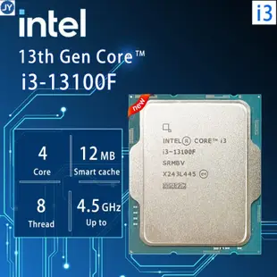 [新]英特爾酷睿 I3-13100f i3 13100F 3.4 GHz 4 核 8 線程 CPU 處理器 10NM L