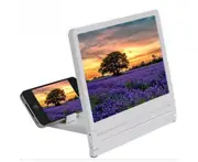 3D Mobile Phone Holder Magnifier Screen Amplifier Protect Eye HD Video Magnifier-White