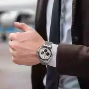 Men's Pilot Chronograph Watch Sapphire Quartz Luminous Luxury