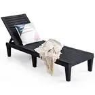 Outdoor Chaise Lounge Chair Beach Day Bed Recliner Poolside Patio Garden Seat