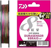 DAIWA PE Line UVF Red Fang Dura Sensor X8+ Si2 No. 1.2 68.6 ft (200 m) 5 Colors (with Color Marking)
