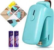 Mini Bag Sealer,Handheld Heat Vacuum Sealer,2 in 1 Sealer and Cutter with Lanyar