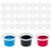 Stockroom Plus 1000 Pack Medium Disposable Tattoo Ink Caps, Pigment Cups for ...