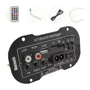 Car Bluetooth 220V 50W HiFi Bass Audio Amplifier MP3 FM Transmitter Accessories