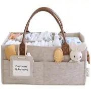 Baby Diaper Caddy Organizer, Nursery Storage Basket for Newborn Essentials, N...