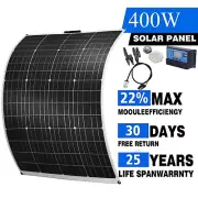 400W ETFE Flexible Solar Panel Kit 12V Caravan Boat Camping Portable Charging AU