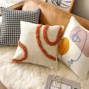 Square Pillowcover INS Style Cushion Cover Throw Pillowcase Sofa/Bed