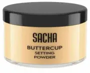 Sacha BUTTERCUP Setting Powder, No Ashy Flashback, Blurs Fine Lines and Pores