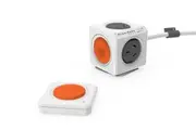 Grey PowerCube 4 Socket Mountable Power Board w 1.5m Cord 2 USB Charger Remote