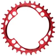 absoluteBLACK Round 1x 104 BCD MTB Chainring. Red