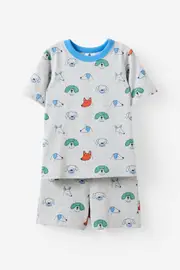 [Cotton On Kids] Cotton On Kids - Jordan Short Sleeve Pyjama Set - Cloud marle/doggies 7 CLOUD MARLE/DOGGIES