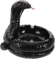 Alipis Ashtray Accessory Multifunction Ashtray Home Decor Resin Special Desktop Decoration Resin Black