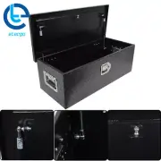 30" x13" x10" Black Aluminum Tool Box for Trailer Truck Pickup Truck Bed Storag
