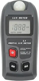 High Performance Digital Light Meter Illuminance Tester Luxmeter Illuminometer Auto Shutdown LCD Display for Homes, Agriculture, Warehouse