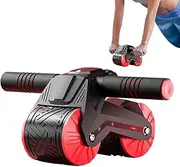 Exercise Roller Wheels - Auto Rebound Core Roller Wheel,Two Wheels Enhanced Exercise Wheel Ab Wheel Roller For Home Gym Equipment For Men