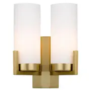Eamon 2L Wall Light Brass Opal | Telbix Lighting