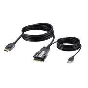 Dual DP++ (MST) Host Cable to Modular KVM Host Port 6 Feet
