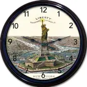 Statue of Liberty New York NYC Wall Clock New York Patriotic Patriot New 10"