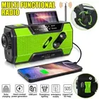 2000mAh Emergency Weather Radio FM with Power Bank USB/Solar/Hand Crank Charging