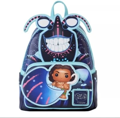 Loungefly Disney Villains: Moana - Tamatoa Glow in The Dark Mini-Backpack,