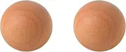 Mini Wood Knobs 2Pcs Drawer Handle Solid Wood Wardrobe Door Round Ball Handle Cabinet Round Single Hole Handle 50Mm Beech