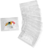 Pill Bag Pouch, Reusable Plastic Pill Organizer Bags, Size 4'' x 2.75" 3 Mil (Pack of 100)