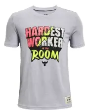 Under Armour Boys' Project Rock Hardest Worker Graphic T-Shirt 1361865-011