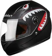 Kids Full Face Motorcycle Helmet,ECE Approved Youth Cute Street Electric Scooter Go-Kart Dirt-Bike Moped ATV Helmet,Racing Helmet for Child Boys Girls