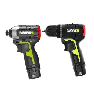 【WORX 威克士】12V 鋰電無刷震動電鑽+12V 鋰電無刷衝擊起子 WU131X+WU132(WU920X)