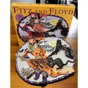 Fitz and Floyd Essentials Witch Hazel Large Serving Platter NIB Handpainted