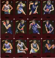 2014 AFL SELECT CHAMPIONS FREMANTLE DOCKERS GOLD PARALLEL TEAM SET 12 CARDS
