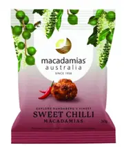 Macadamias Australia Macadamia Nuts Sweet Chilli 30g x 8