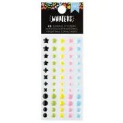 3 Pack American Crafts Whatevs Enamel Dots-60/Pkg 34030592