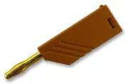 Test PLUG, 4MM, BROWN, KUN, Banana Test Connectors 934100705