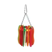 Featherland paradise Hanging Paddles Small Bird Toy, Parrot Chew Toy