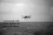Torpedo Attack on Battleship Bismarck PHOTO World War 2 Swordfish Bomber Plane