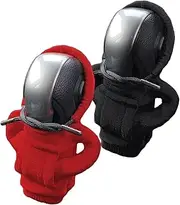 Funny Gear Shift Knob Hoodie Cover for Car - 2 Pcs Cute Auto Stick Protector, Shifter Knob Cover