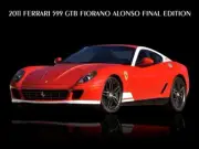 2011 Ferrari 599 GTB Fiorano Alonso NEW METAL SIGN: 9x12" & Free Shipping