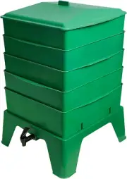 Worm Farm Composter Worm Tower Earthworm Compost Bin,75L Worm Farm 5-Tray Wor...