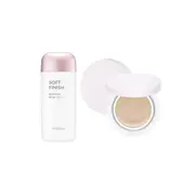 MISSHA All-Around Safe Block Soft Finish Sun Milk SPF50+ PA+++ - 70ml (1ea) + Magic Cushion Cover Lasting - 15g (SPF50+ PA+++)