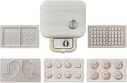 Sandwich Toaster, 750W Multifunctional Toast and Waffle Maker, 5 Removable Non-Stick Plates, Double-Sided Heating and Automatic Temperature Control, Suitable for Kitchen, Office and Restaurant