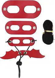 Small Reptiles Animals Harness Soft Artificial Leather Bearded Dragon Leash Climbing Pet Traction Rope for Outdoor Walking (赤い翼)