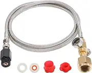 CO2 Tank Soda Maker direct Adapter with 60 inch High Pressure Hose for Soda Stream/Soda Club to External CGA320 CO2 Cylinder (60", TR21-4 to G1/2-14)
