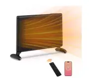 Space Heater 1500W Electric Ceramic Tower Heater with Remote/Night Light/Timer