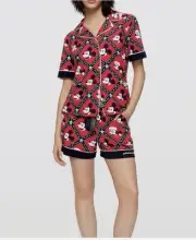 Peter alexander disney mickey mouse pyjama set size M red christmas 102129