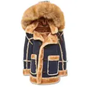 JORDAN CRAIG (KIDS) NAVY DENALI SHEARLING JACKET