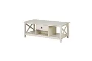 Maestro Furniture Lorrel Modern Minimalist Rectangular Wooden Coffee Table - Antique white