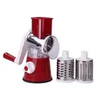 Rotary Cheese Grater Vegetable Slicer Food Chopper Kitchen Gadgets (Red)