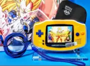 Gameboy Advance Custom GBA Nintendo IPSV2 6 Upgrade DBZ Edition Bundle Set