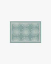 60' x 90' | Machine Washable Runner Rug | Kid & Pet Friendly | Indoor Rug | Jonathan Adler Santorini Blue Tufted Rug | Ruggable